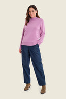 Moonlight Haze Jumper - Mauve Smoky Grape