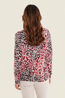 Smoke Orchid Animal Print Jumper - Smoky Wild Print