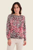 Smoke Orchid Animal Print Jumper - Smoky Wild Print