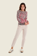 Smoke Orchid Animal Print Jumper - Smoky Wild Print