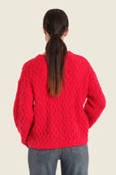 Sepia Blush Jumper - Red Barbados Cherry