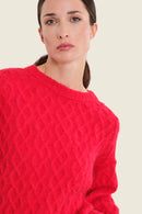 Sepia Blush Jumper - Red Barbados Cherry