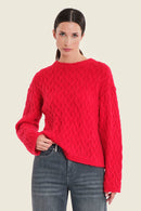 Sepia Blush Jumper - Red Barbados Cherry