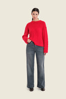 Sepia Blush Jumper - Red Barbados Cherry