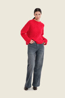 Sepia Blush Jumper - Red Barbados Cherry