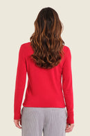 Sepia Blush Jumper - Red Barbados Cherry