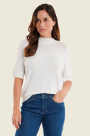 Smoke Orchid Jumper - Off White