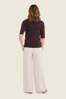 Smoke Orchid Tricot Polo - Chocolate Plum