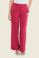 Smoke Orchid Wide Trouser - Red Rumba