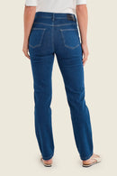 Smoke Orchid Straight Jean - Blue Medium Denim
