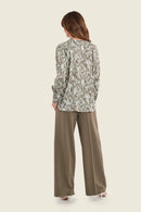 Gerry Weber Muted Garden Trouser - Green Sea Turtle