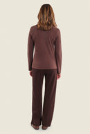 Smoke Orchid Basic Trouser - Brown Coffee Bean