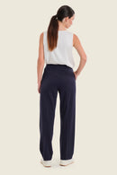 Smoke Orchid Basic Trouser - Blue Night Sky
