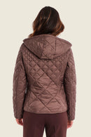 Muted Garden Padded Parka - Brown Coffee Quartz