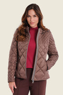 Muted Garden Padded Parka - Brown Coffee Quartz