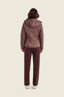 Muted Garden Padded Parka - Brown Coffee Quartz