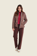 Muted Garden Padded Parka - Brown Coffee Quartz