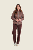 Muted Garden Padded Parka - Brown Coffee Quartz