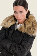 Muted Garden Padded Jacket - Black