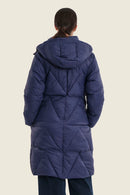 Moonlight Haze Padded Coat - Blue Maritime