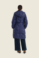 Moonlight Haze Padded Coat - Blue Maritime