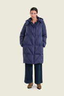 Moonlight Haze Padded Coat - Blue Maritime