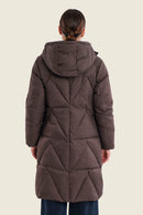 Moonlight Haze Padded Coat - Brown Coffee Bean