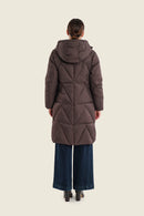 Moonlight Haze Padded Coat - Brown Coffee Bean