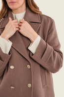 Moonlight Haze Coat - Brown Coffee Quartz
