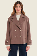 Moonlight Haze Coat - Brown Coffee Quartz
