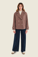 Moonlight Haze Coat - Brown Coffee Quartz