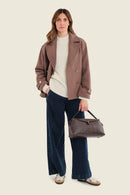 Moonlight Haze Coat - Brown Coffee Quartz