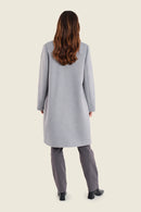 Muted Garden Coat - Dark Grey Melange