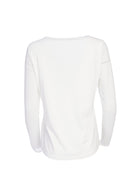 Mesh Sleeve Top - White