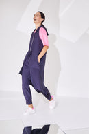 Hooded Waistcoat - Navy