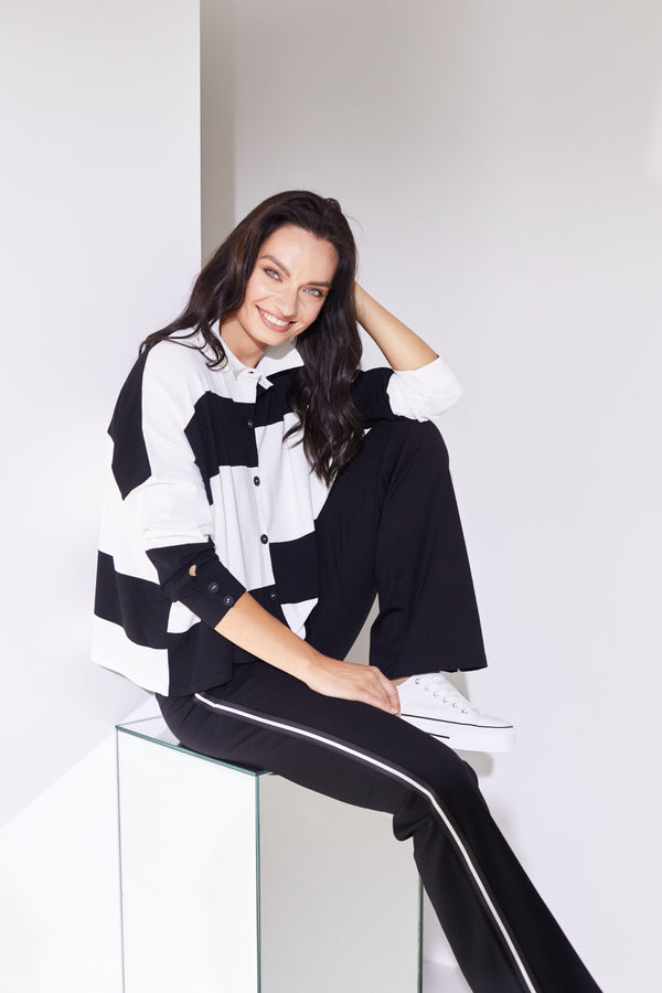 Block Stripe Jumper - Black/white