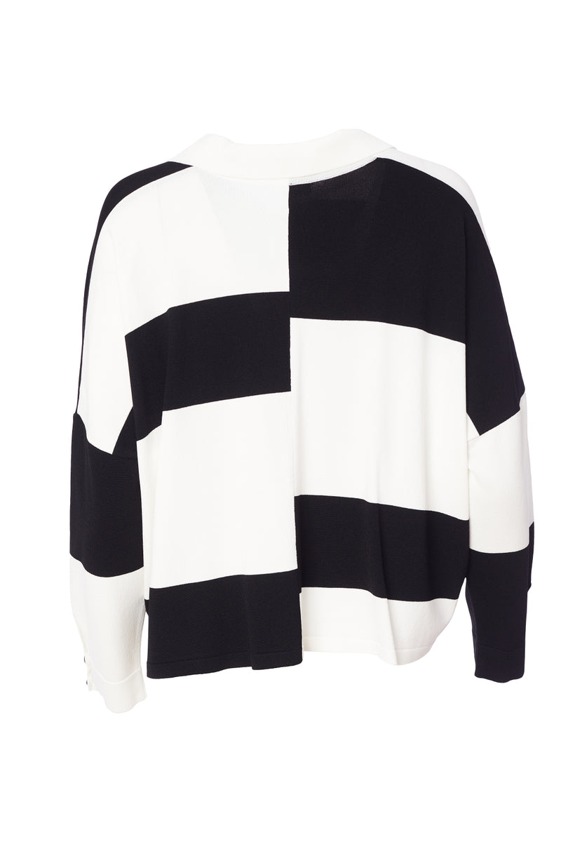 Block Stripe Jumper - Black/white