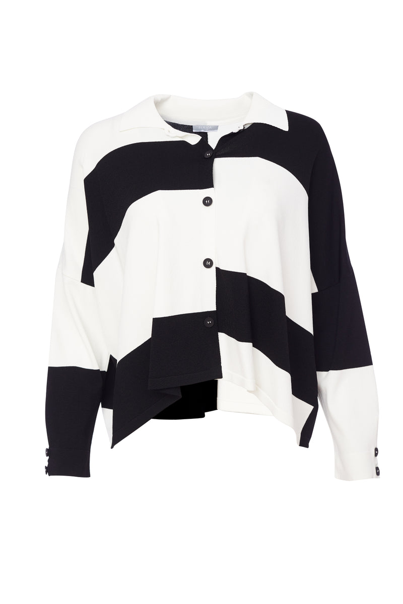 Block Stripe Jumper - Black/white