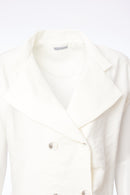 Double Breasted Waistcoat - Cream