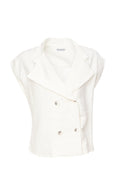 Double Breasted Waistcoat - Cream