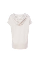 Contrast Print Hoodie - Sand