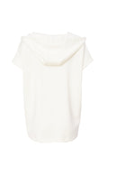 Contrast Print Hoodie - Cream