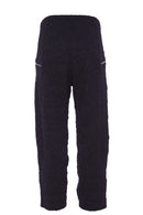 Zip Pocket Cuff Trouser - Black