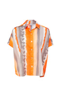 Stripe Print Shirt - Nectarine