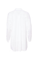 Uneven Hem Cotton Shirt - White