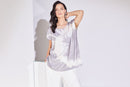 Splash Print Tie Dye Top - Mink