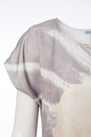 Splash Print Tie Dye Top - Mink