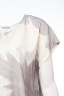 Splash Print Tie Dye Top - Mink