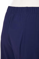 Seam Detail Wide Leg Flared Trouser - French Blue