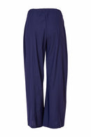 Seam Detail Wide Leg Flared Trouser - French Blue
